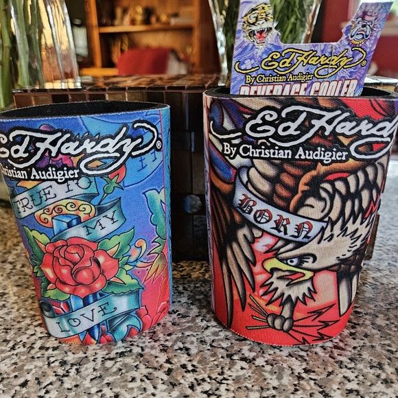 NWOT Ed Hardy Neoprene Drink Holders - Picture 4 of 4